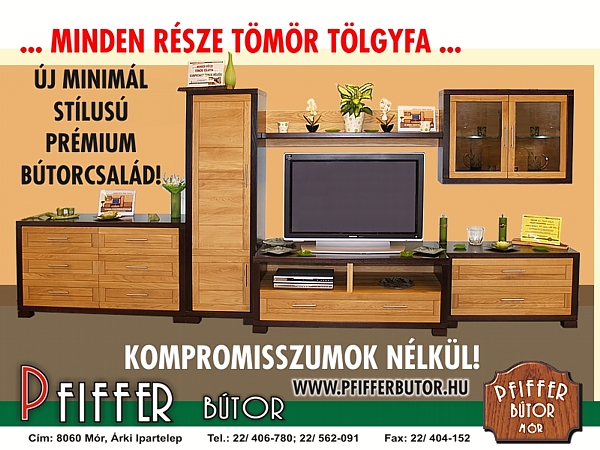 T�m�rfa modern, minim�l �s rusztikus b�tor k�zvetlen�l a gy�t�t�l